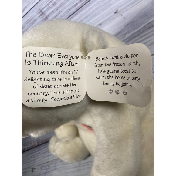 NWT Vintage Coca Cola Polar Bear Plush, 1995 - Picture 8 of 9